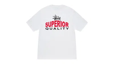 Pre-owned Stussy Men's  Superior Quality Tee Shirt In White
