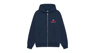 Pre-owned Stussy Men's  Superior Quality Zip Hoodie (ss25) In Navy Blue