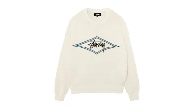 Pre-owned Stussy Men's  Surf Team Sweater In Ivory In White