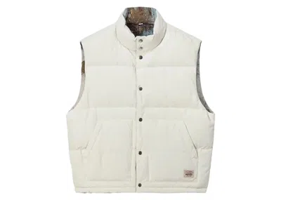 Pre-owned Stussy Men's  Suthernland Workgear Vest In Bone In Brown