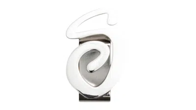 Pre-owned Stussy Men's  Swirly S Money Clip In Silver