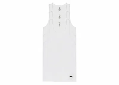 Pre-owned Stussy Men's  Tank Tops (3 Pack) In White
