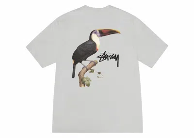 Pre-owned Stussy Men's  Toucan Tee Shirt In Fog In Gray