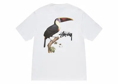 Pre-owned Stussy Men's  Toucan Tee Shirt In White