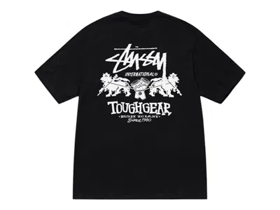 Pre-owned Stussy Men's  Tough Gear International Tee Shirt In Black