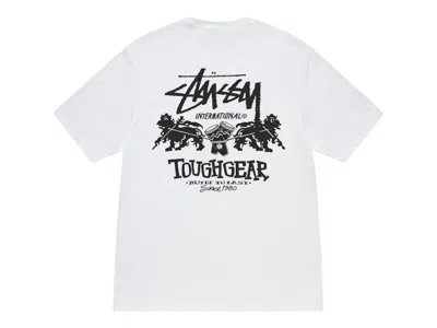 Pre-owned Stussy Men's  Tough Gear International Tee Shirt In White