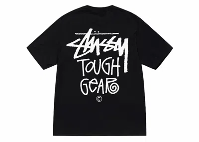 Pre-owned Stussy Men's  Tough Gear Tee Shirt In Black