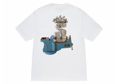 Pre-owned Stussy Men's  Tuff Stuff Tee Shirt In White