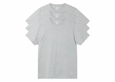 Pre-owned Stussy Men's  Undershirt Set (3 Pack) In Grey Heather In Gray