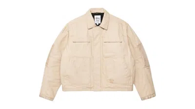 Pre-owned Stussy Men's  Utility Work Jacket In Khaki In Brown