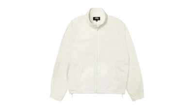 Pre-owned Stussy Men's  Warm Up Jacket In Bone In Brown