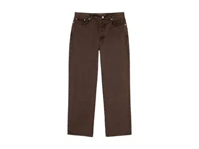 Pre-owned Stussy Men's  Washed Canvas Classic Jean In Brown
