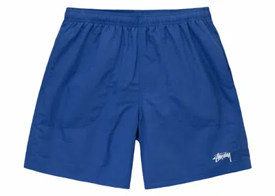 Pre-owned Stussy Men's  Water Stock Short In Cobalt Blue