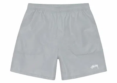 Pre-owned Stussy Men's  Water Stock Short In Concrete In Gray