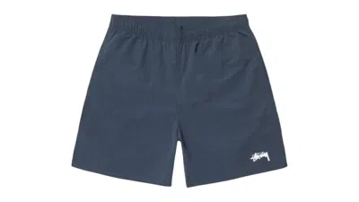 Pre-owned Stussy Men's  Water Stock Short In Navy Blue