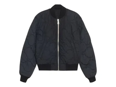 Pre-owned Stussy Men's  Waxed Built Bomber Jacket In Black