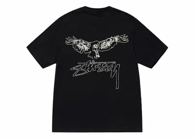 Pre-owned Stussy Men's  Wingspan Tee Shirt In Black