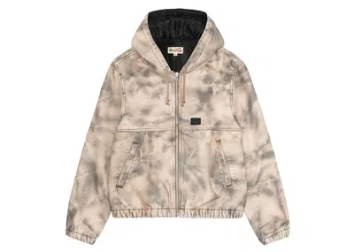 Pre-owned Stussy Men's  Work Camo Stenpat Jacket In North Fork