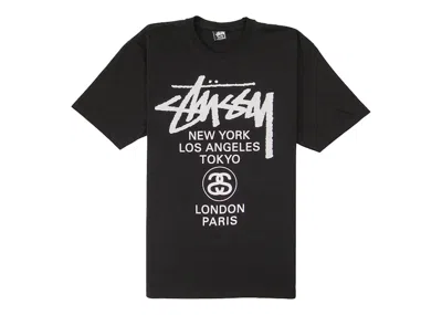 Pre-owned Stussy Men's  World Tour T-shirt In Black