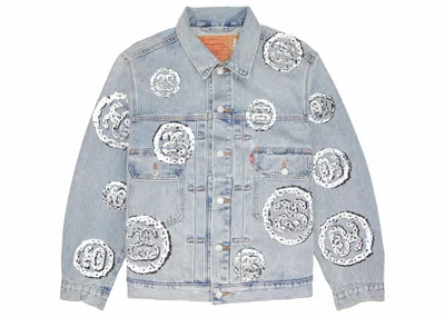 Pre-owned Stussy Men's  X Denim Tears Type 2 Jacket In Indigo