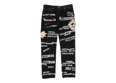 Pre-owned Stussy Men's  X Denim Tears X Our Legacy Ttl 501 Jean In Black