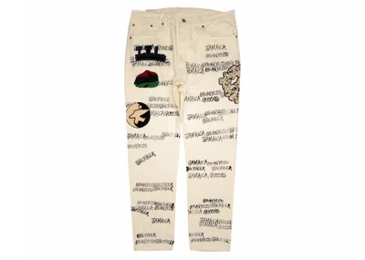 Pre-owned Stussy Men's  X Denim Tears X Our Legacy Ttl 501 Jean In White