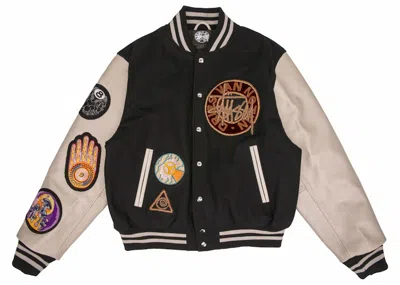 Pre-owned Stussy Men's  X Dries Van Noten Varsity Jacket In Black