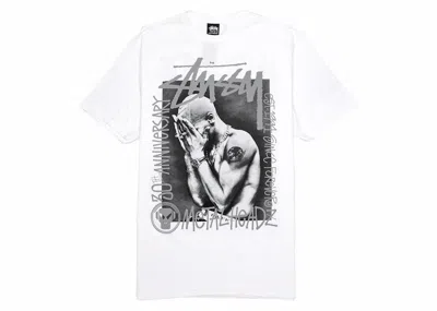 Pre-owned Stussy Men's  X Goldie Metalheadz 30 Tee Shirt In White