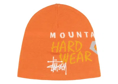 Pre-owned Stussy Men's  X Mountain Hardwear Caelum Dome Beanie In Alpine Orange