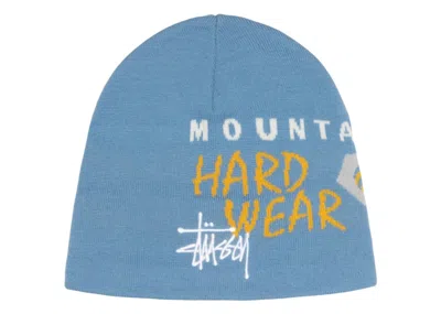 Pre-owned Stussy Men's  X Mountain Hardwear Caelum Dome Beanie In Nitric Blue