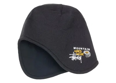 Pre-owned Stussy Men's  X Mountain Hardwear Ear Flap Beanie In Black