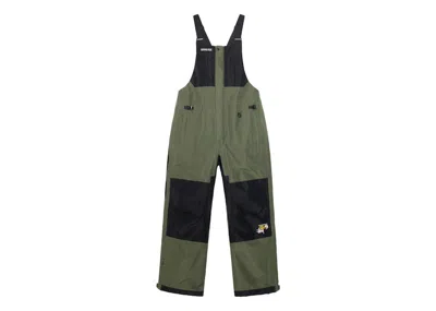 Pre-owned Stussy Men's  X Mountain Hardwear Exposure Goretex Bib In Poblano/black