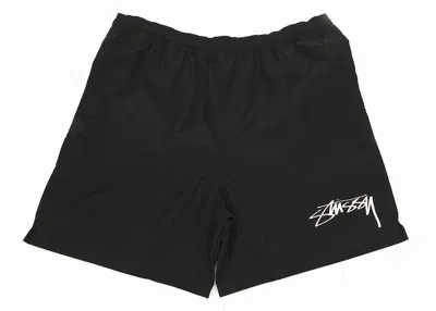 Pre-owned Stussy Men's  X Nike Nylon Short In Black