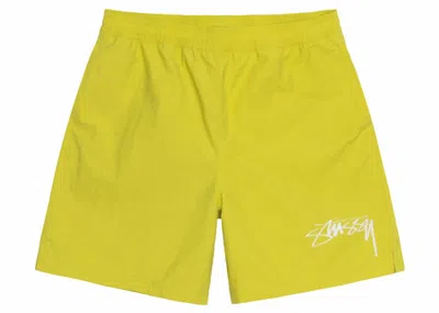 Pre-owned Stussy Men's  X Nike Nylon Short In High Voltage In Yellow