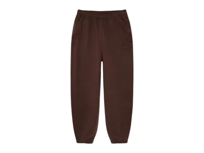 Pre-owned Stussy Men's  X Nike Stone Washed Fleece Pant (fw25) In Dark Cinder