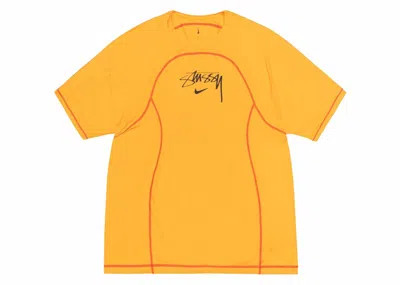 Pre-owned Stussy Men's  X Nike Uv Crew In Sundial In Yellow