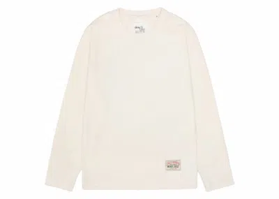 Pre-owned Stussy Men's  X Our Legacy Thermal Cotton Longsleeve In Cream Compact