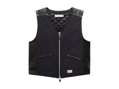 Pre-owned Stussy Men's  X Our Legacy Work Shop Vest In Black Nylon Cordura