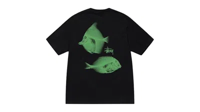 Pre-owned Stussy Men's  Xray Fishin Tee Shirt In Black