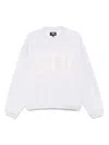Stussy Cozy Cotton Blend Sweater In White