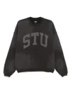 Stussy Cozy Cotton Blend Sweater In Gray