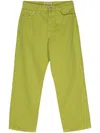 Stussy Straight Leg Canvas Trousers With Rivets In Cactus