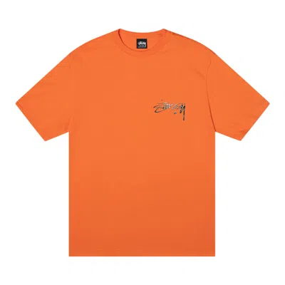 Pre-owned Stussy Mercury Tee 'coral' In Orange