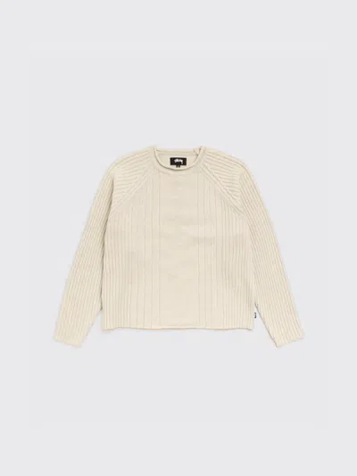Stussy Merino Roll Neck Sweater In Neutral