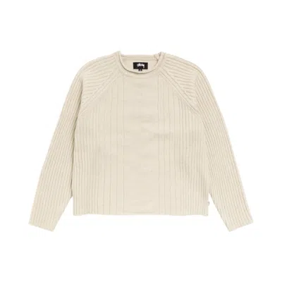 Pre-owned Stussy Merino Roll Neck Sweater 'natural' | Cream | Men's Size S
