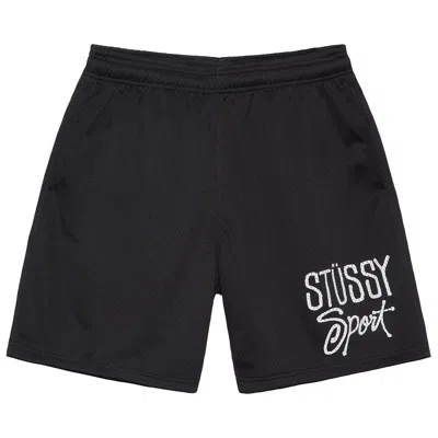 Pre-owned Stussy Mesh Short Sport 'black'