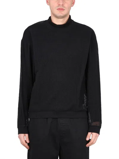 Stussy Stüssy Mesh Sweatshirt In Black