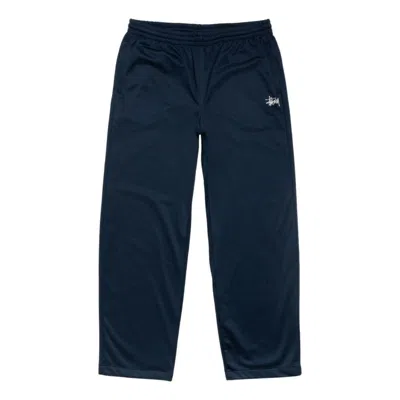 Stussy Mesh Track Pant 'navy' In Blue