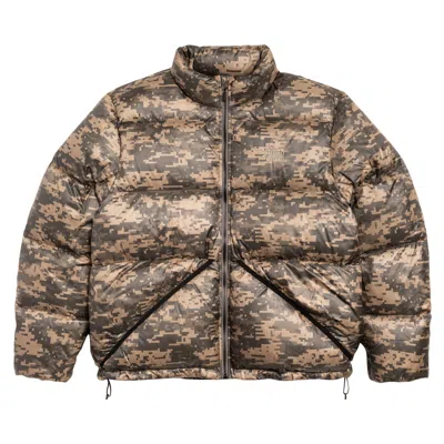 Pre-owned Stussy Micro Ripstop Down Jacket 'digi Camo' | Green | Men's Size M