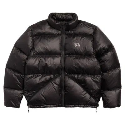 Pre-owned Stussy Micro Ripstop Down Jacket 'jet Black' | Men's Size M